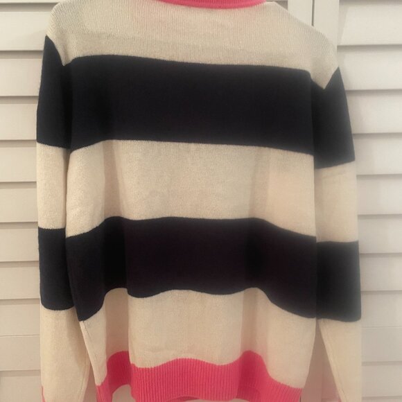 NWT Vilagallo Evil Eye Striped Contrast Pullover Sweater - Picture 4 of 6